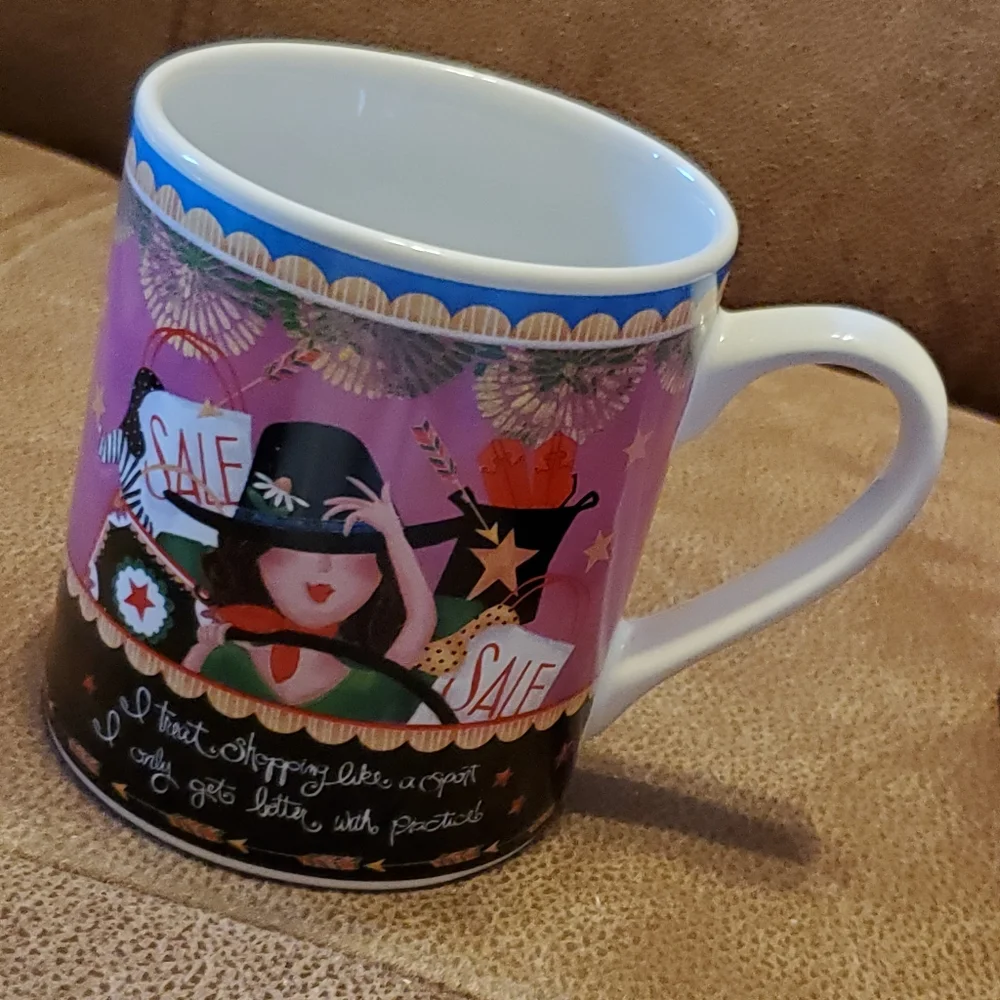 I treat shopping like a sport coffee mug